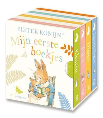 Pieter Konijn uitdeelboekjes - mijn eerste boekjes, 4st. box met dieren, kleuren en tegenstellingen