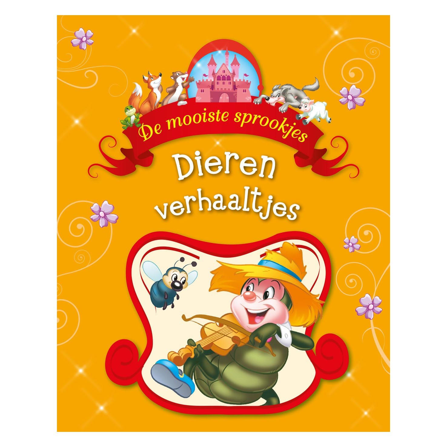 rebo-publishers-voorkant-kinderboek-de-mooiste-sprookjes-dieren-verhaaltjes Voorkant kinderboek De mooiste sprookjes – Dieren verhaaltjes met illustratie van rups en bij De Mooiste Sprookjes Dierenverhaaltjes