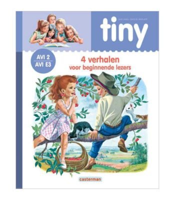 Voorkant van Tiny boek met kleurrijke illustratie en 4 verhalen voor beginnende lezers AVI 2 / E3 Tiny - 4 Verhalen voor beginnende lezers - AVI 2 E3