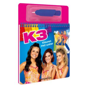 K3 kleuren met water boek inclusief waterpen voor kinderen K3 kleurboek kleuren met water