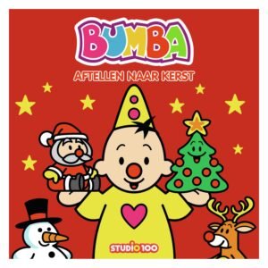 Voorkant van Bumba kerstboek met Bumba, kerstman, sneeuwpop en rendier Bumba Kartonboek - Kerst