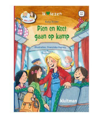 Boekcover Pien en Keet gaan op kamp met vrolijke meisjes in bus Pien En Keet Gaan Op Kamp (AVI M4)