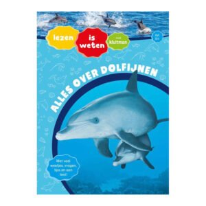 Voorkant van educatief kinderboek Alles over dolfijnen met dolfijnen onder water Alles Over Dolfijnen AVI E4
