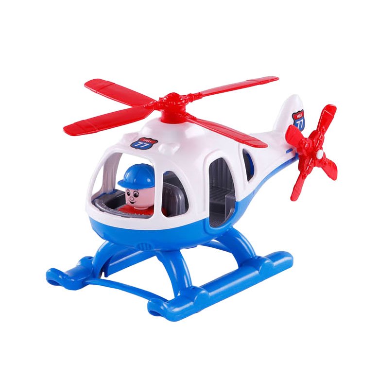 Cavallino helikopter met speelfiguur voor peuters