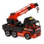 Productfoto van Rode Cavallino Mammoet Kraanwagen op witte achtergrond