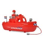 Rode Cavallino Nederlandse brandweerboot speelgoed boot met poppetje