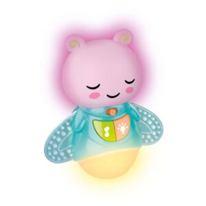 Baby Clementoni Good Night Lamp met rustgevende roze en gele verlichting