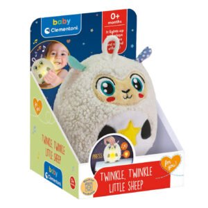 Baby Clementoni Twinkle Twinkle Little Sheep knuffel in verpakking met licht en geluid