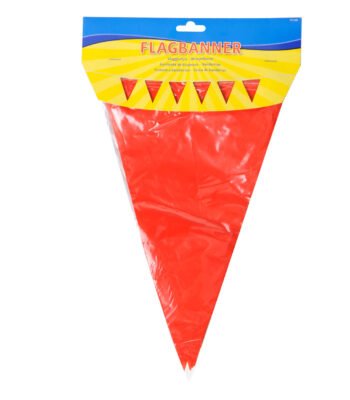 rode vlaggenbanner verpakking kunststof vlaggenlijn Rode Vlaggenlijn 10m