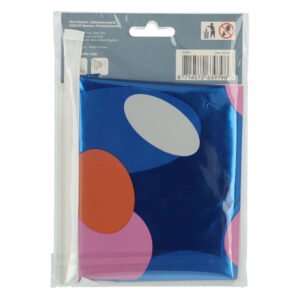 verpakking staande folie ballon kleurrijke stippen met rietje