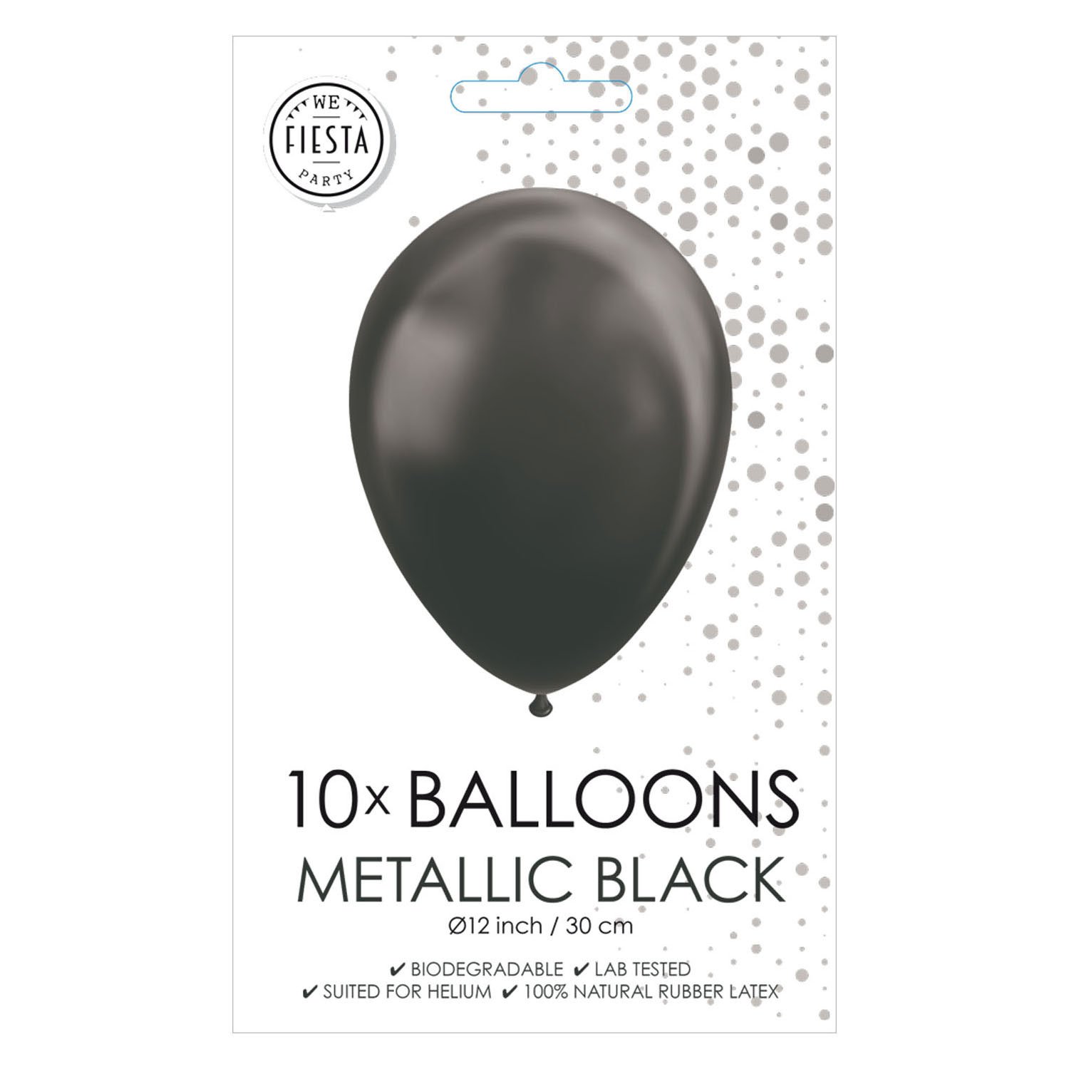 globos-verpakking-metallic-zwarte-ballonnen-30cm verpakking metallic zwarte ballonnen 30 cm feestballonnen set Ballonnen Metallic Zwart 30cm