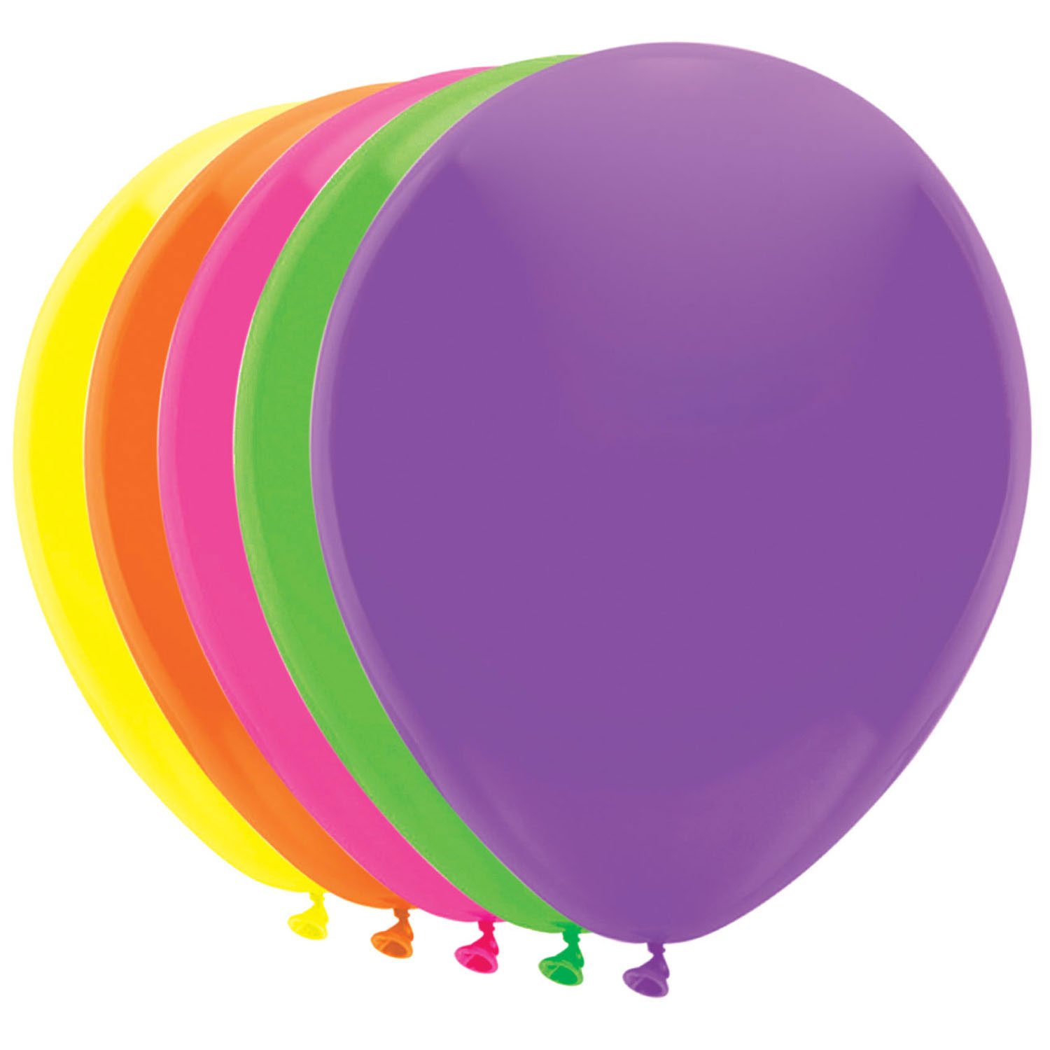 haza-witbaard-kleurrijke-latex-ballon-set-geel-oranje-roze-groen-paars Kleurrijke latex ballonnen in geel, oranje, roze, groen en paars op witte achtergrond Ballonnen 5 Neonkleuren