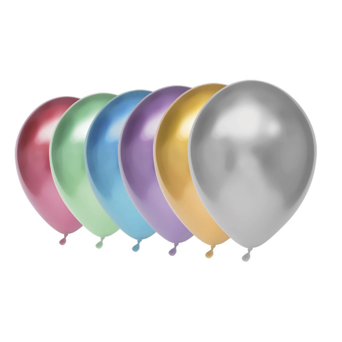 haza-witbaard-metallic-gekleurde-ballonnen-set-rood-groen-blauw-paars-goud-zilver Set van metallic gekleurde ballonnen in rood, groen, blauw, paars, goud en zilver Ballonnen Metallic