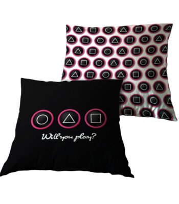 Afbeelding van de voor- en achterzijde van Kussen Gaming 35x35cm