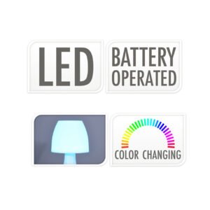 LED tafellamp batterij gevoed kleur veranderend icoon overzicht