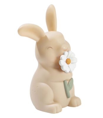 Little Dutch konijn nachtlamp beige met bloem little dutch nachtlampje konijn