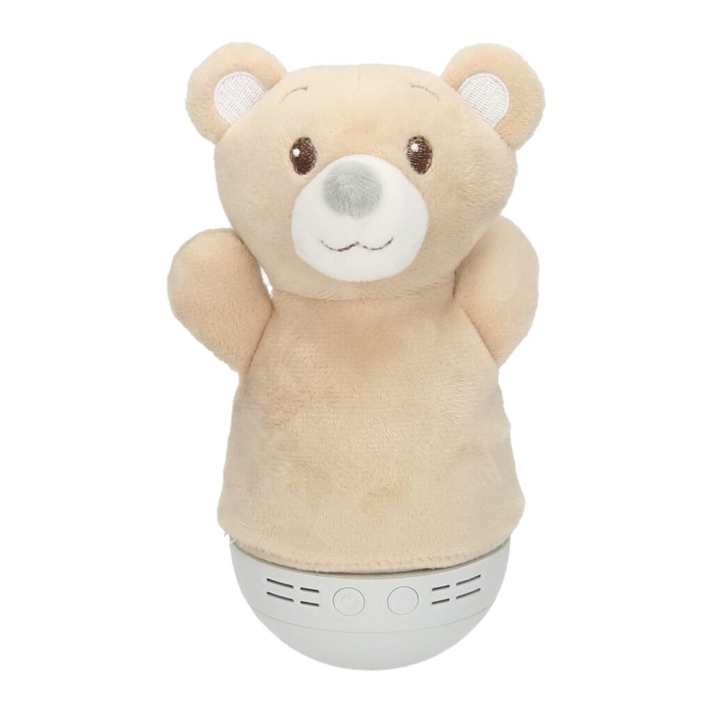 beige teddybeer tumbling lamp zachte baby nachtlamp Tuimel Nachtlamp Beer met Licht en Geluid