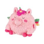 Roze eenhoorn knuffel met vleugels en hoorn Noxxiez Handwarmer Knuffelkussen Eenhoorn