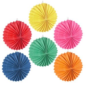 Lantaarn Bol Kleur - set kleurrijke papieren lantaarns ronde feestdecoratie mix