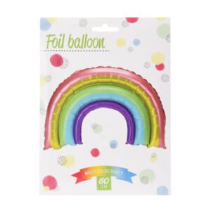 regenboog folie ballon multicolor feest decoratie 60 cm