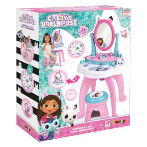 Gabby's Dollhouse kaptafel speelgoedset productverpakking