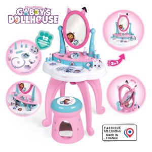 Gabby's Dollhouse speelgoed kaptafel met spiegel en 12 accessoires
