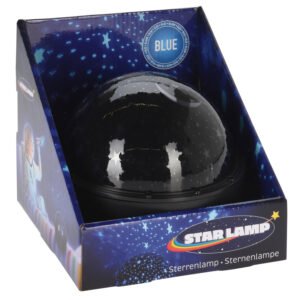 Sterrenlamp in verpakking met blauwe nachtprojectie effect