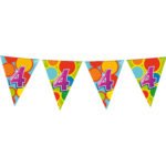 Afbeelding Vlaggenlijn 4 Jaar 10m multicolor van Haza Witbaard