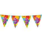 Vlaggenlijn 9 Jaar van 10 meter kleurrijke slinger voor verjaardagsfeest