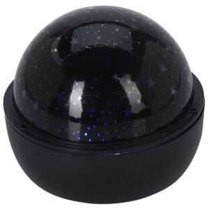 Zwarte sterrenlamp projector bol met maan en ster patroon Projectie Sterrenlamp