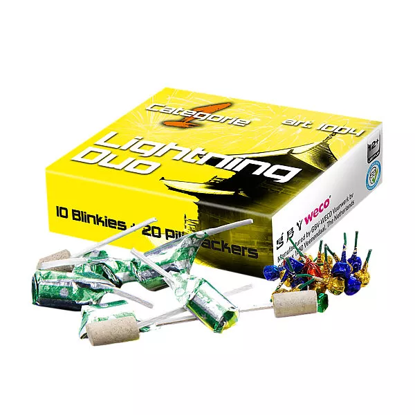 Lightning Duo in Verpakking 30 stuks Blinkies kindervuurwerk