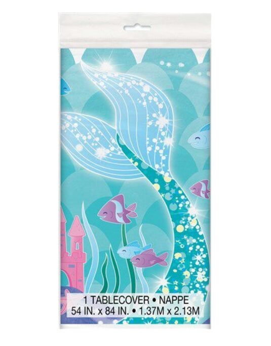 Tafelkleed Mermaid 137x213cm feestdecoratie van Unique Party