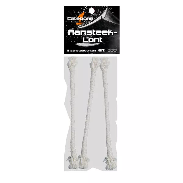 3 Aansteeklonten in Verpakking voor kindervuurwerk