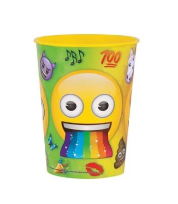 Beker Emoji Rainbow Fun 450ml voor emoticons themafeest