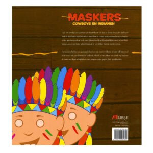 boekcover maskers cowboys en indianen knutselboek kinderen