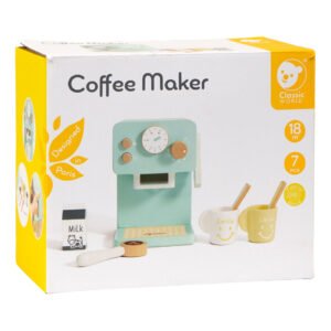 Verpakking van houten speelgoed coffee maker set