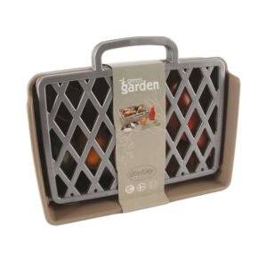 compacte speelgoed barbecue koffer set gesloten