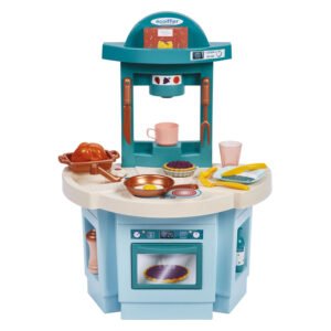 blauwe speelkeuken met accessoires voor kinderen Ecoiffier Vert Azur Mijn Eerste Keuken