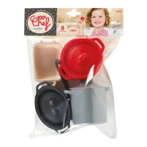 verpakte speelgoed kookset 100 procent chef met pannetjes en keukengerei