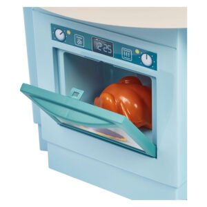 speelgoed oven met kip in speelkeuken