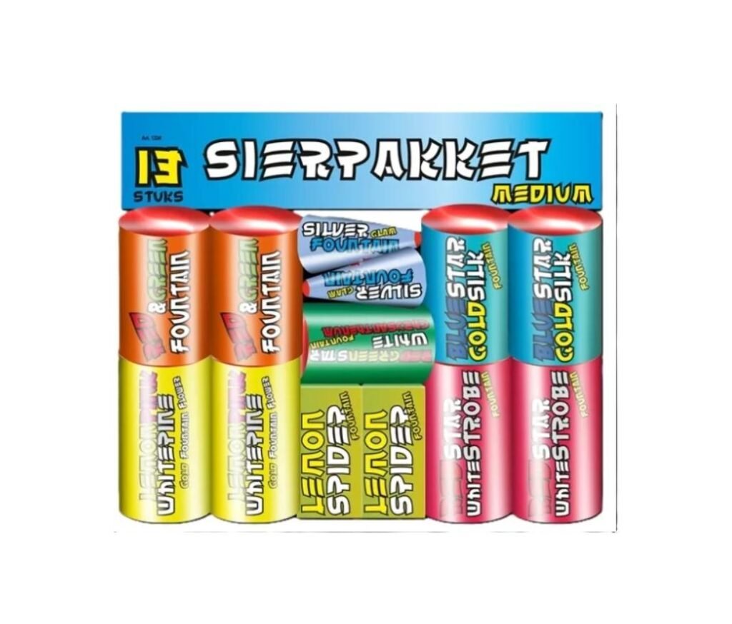Afbeelding van Fountain Pack Medium 13-delig F1 categorie kindervuurwerk