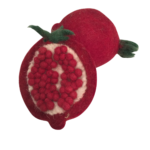 Fruit Pomegranate vilten speelgoedfruit van Papoose