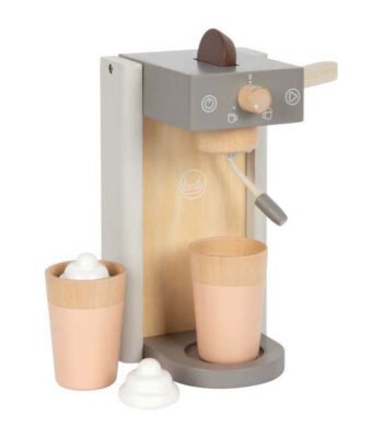 Small Foot Koffiemachine Speelset Grijs Tasty met twee kopjes en accessoires