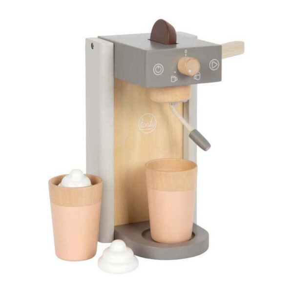 Small Foot Koffiemachine Speelset Grijs Tasty met twee kopjes en accessoires