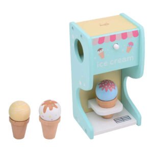 houten speelgoed ijsmachine met ijsjes pastel kleuren kinderspeelgoed Joueco Houten Ijsmachine met Ijsbollen