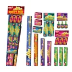 Kindervuurwerk Party Mix Pakket 140-delig gevarieerd vuurwerk voor kinderen