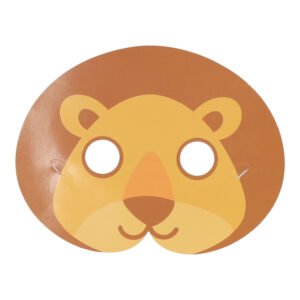 leeuw masker voor kinderen met oranje manen