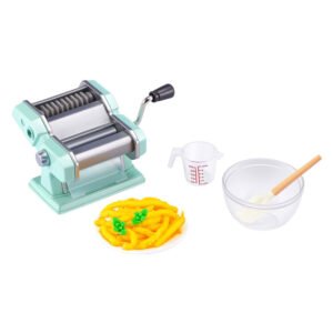 Mini pasta maker speelgoed met kom en maatbeker