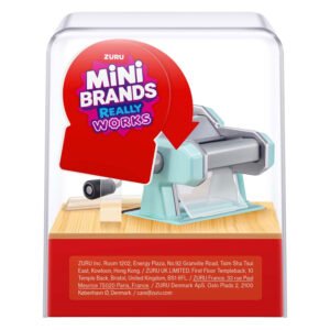 ZURU Mini Brands pasta machine speelgoed verpakking achterzijde