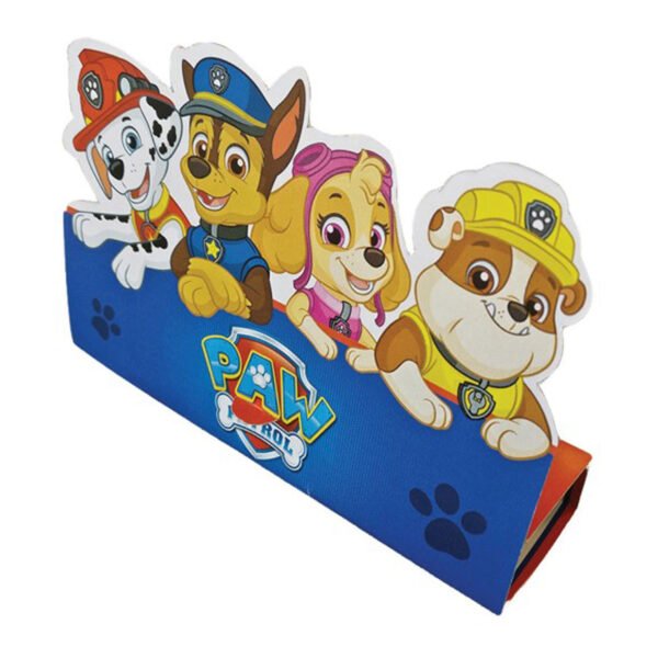 Paw Patrol karakters Marshall, Chase, Skye en Rubble op kleurrijke kartonnen display PAW Patrol Uitnodigingen
